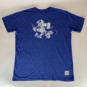 Air Force Falcons NCAA Blue The Original Retro Brand Short Sleeve Shirt Mens XL